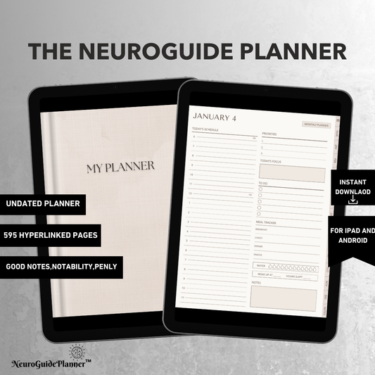 The Neuroguide Digital Planner (2026) Undated For iPad & GoodNotes