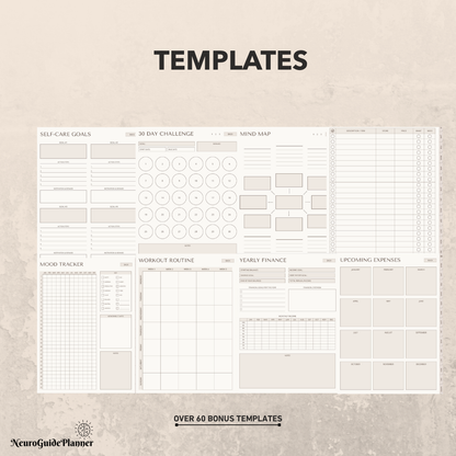 ADHD Digital Planner (2026) Undated For iPad & GoodNotes